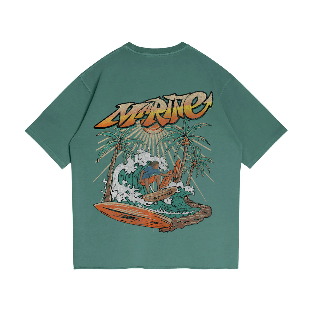 SURF CLUB TEE - AQUA