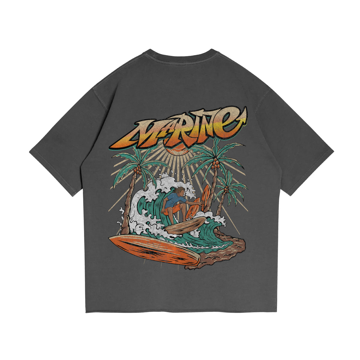 SURF CLUB TEE - GREY