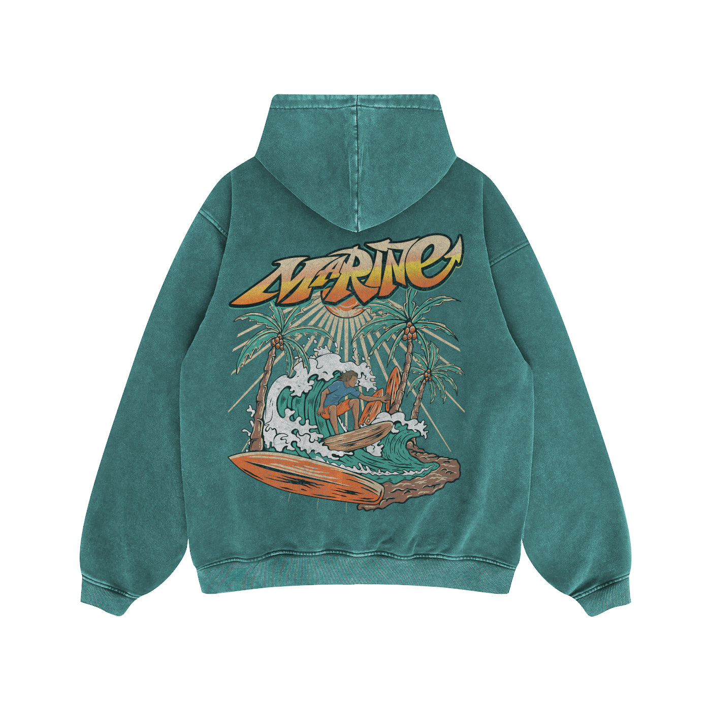 SURF CLUB HOODIE - AQUA