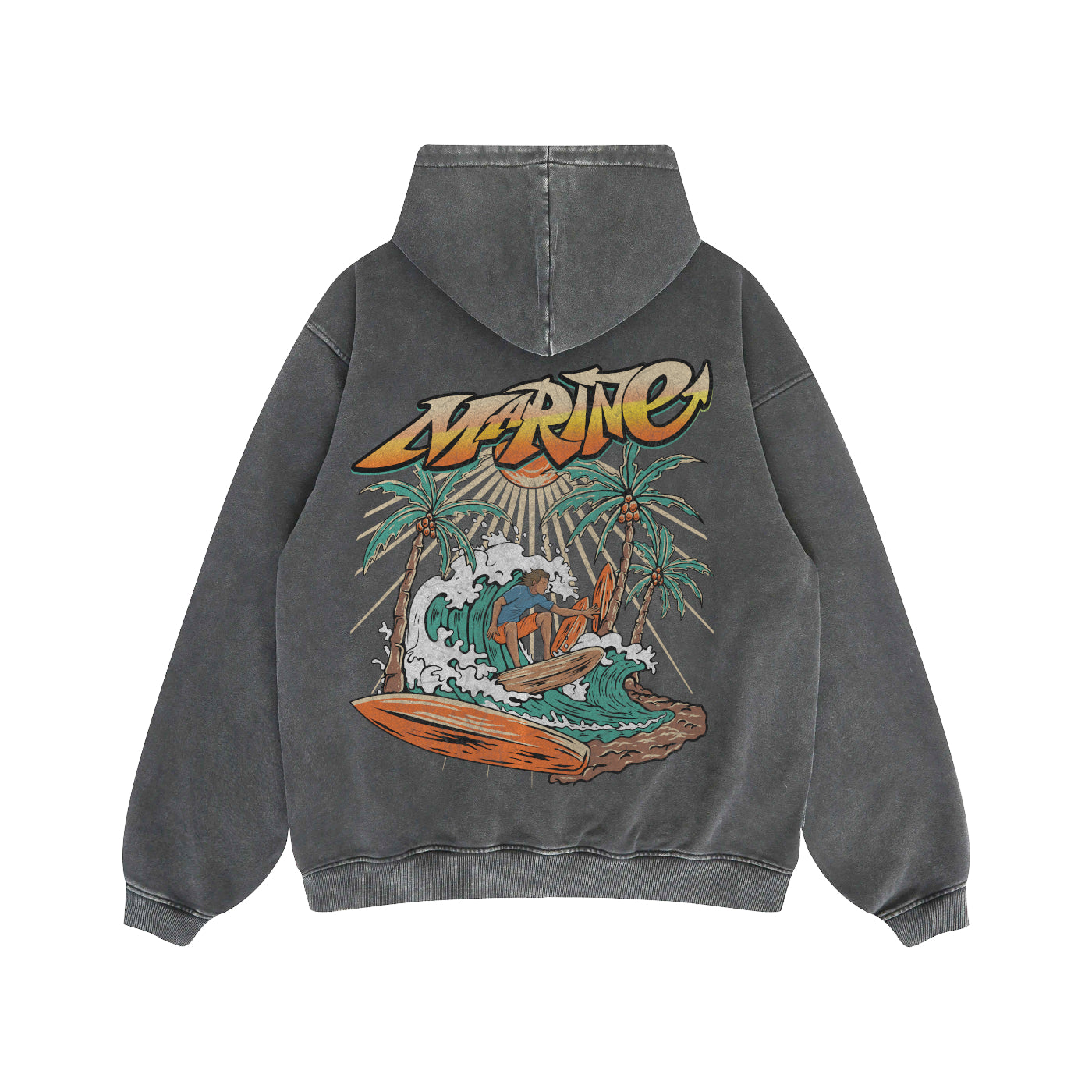 SURF CLUB HOODIE - GREY